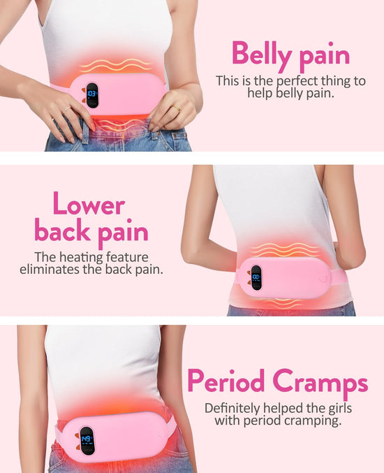 Electric heating pad — Portable cordless design with heat and massage modes