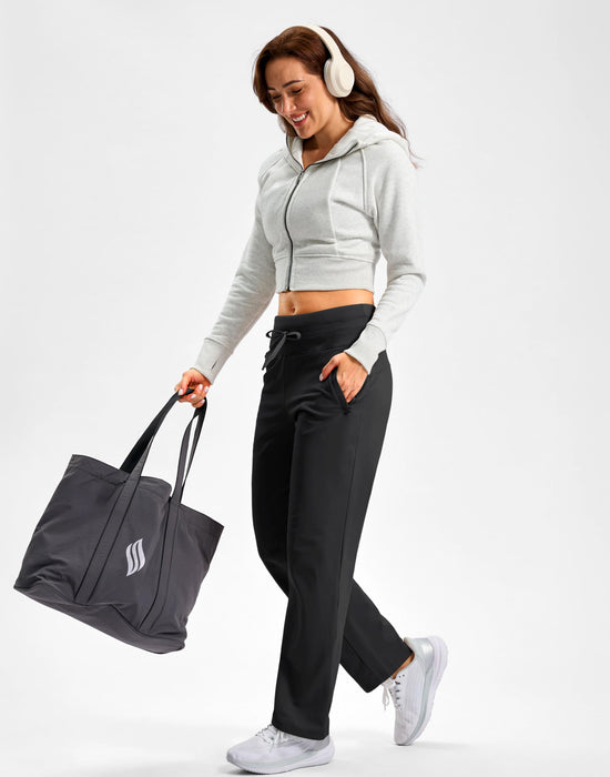 SANTINY women's fleece lined pants — winter warm and water resistant design