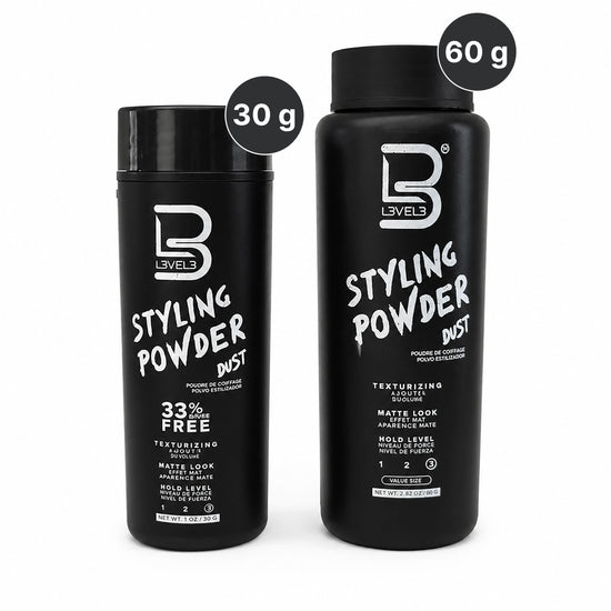 L3 Level 3 styling powder — natural look with no oily residue, 30 grams
