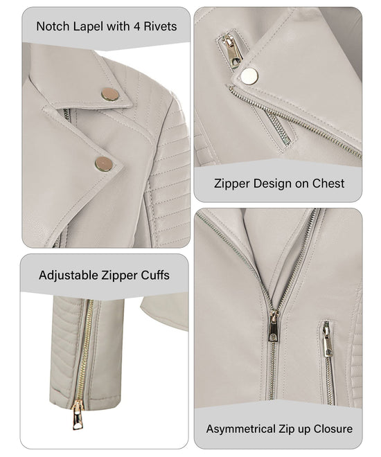 Bellivera women's faux leather coat — trendy motorcycle style for spring 2026