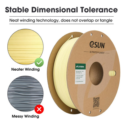 eSUN PLA filament — dimensional accuracy +/- 0.03mm, 1KG spool 3D printing filament