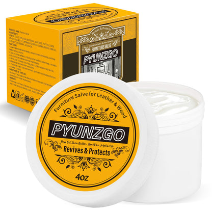 PYUNZGO Leather Cleaner and Conditioner Furniture Repair Salve - 4OZ