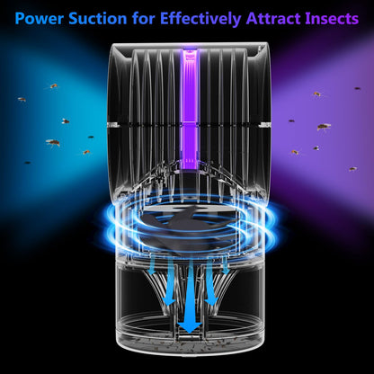 Fruit Fly Trap for Indoors, Fly Traps for Home Gnat Traps House Indoor, Indoor Insect Trap with Timer, Pack of 10 Refills (Blue)