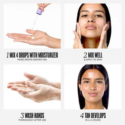 Self tanner — Tanologist illuminating face and body drops, vegan and cruelty free