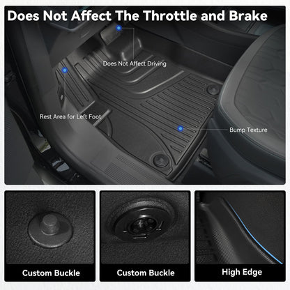 AOMSAZTO vehicle mat — custom fit TPE floor liners for GMC Acadia and Buick Enclave 2024-2026