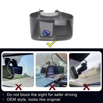 Mangoal 4K dash cam with OEM look and WiFi for Dodge RAM 1500/2500/3500 2019-2024