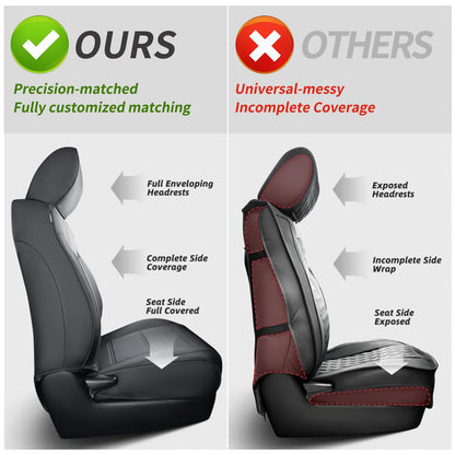 Vehicle seat cover — Luxury waterproof leather for Ram 2500/3500 2019-2026