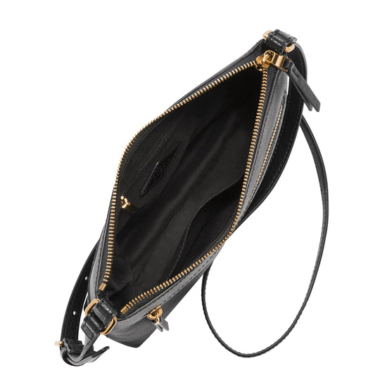 Fossil handbag — Harper leather small flap crossbody purse for women
