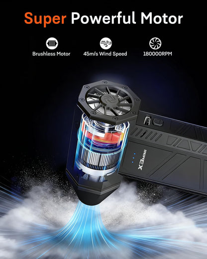 Compressed air duster — 180000RPM electric air duster with turbo fan