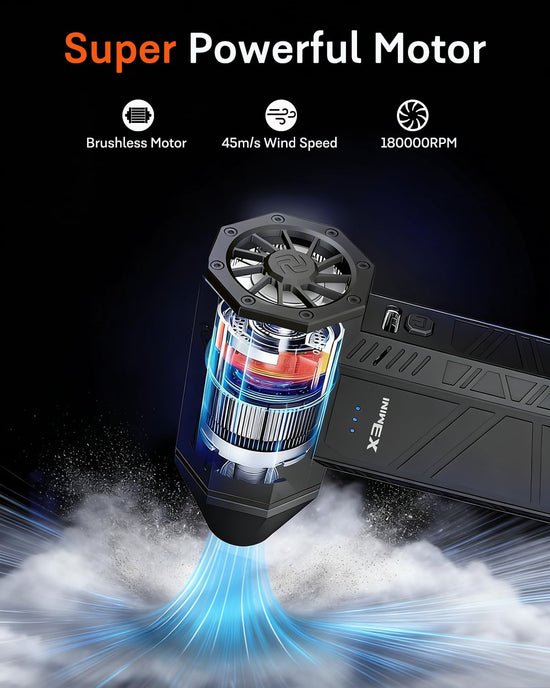 Compressed air duster — 180000RPM electric air duster with turbo fan