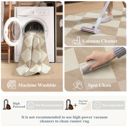 Beeiva rug runner - Ultra thin and washable design for hallways and kitchens