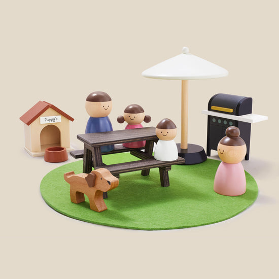 Tiny Land doll house — Modern family design with 53 pieces of furniture