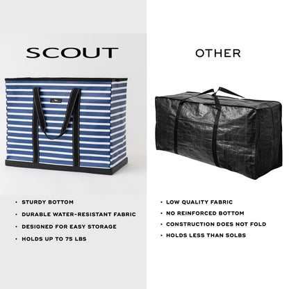 SCOUT tote bag — durable and water-resistant zip tote for travel and storage