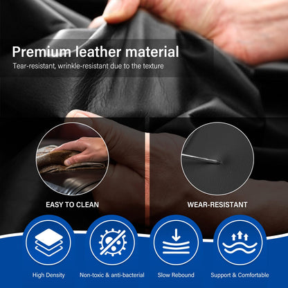 Vehicle seat cover — Custom fit waterproof leather for Hyundai Santa Fe 07-24 25