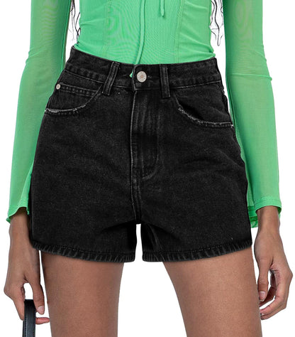 SANMM jean shorts — stretchy denim casual hot shorts for summer 2026