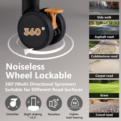 Joyway suitcase — Expandable with smart luggage cup holder and USB port