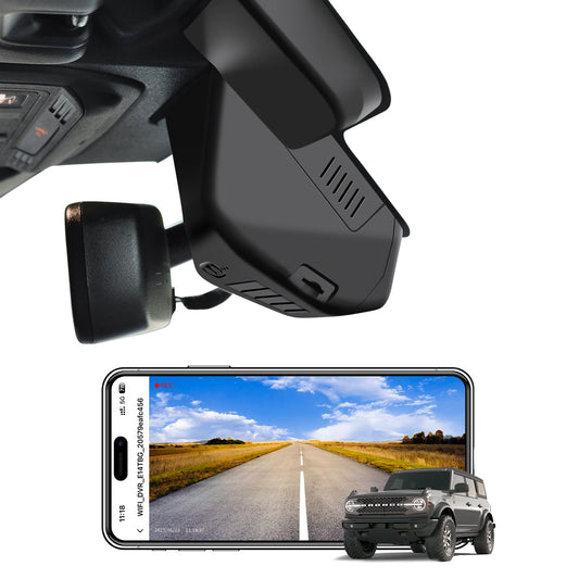 Mangoal 4K dash cam - Compatible with Ford Bronco 2025 2026, WiFi, GPS, 64GB card
