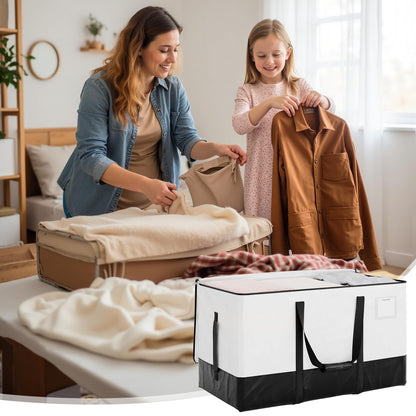 StorageWorks storage bags — extra large lidded bins with reinforced handles