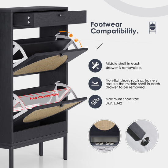Yechen cabinet — shoe storage solution with ample space and modern design