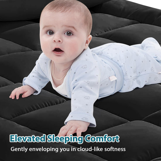 CYMULA mattress cover — Extra thick with deep pocket and snow down alternative filling