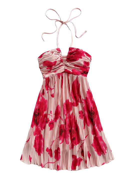Soly Hux dress — Tie dye halter backless summer cami dress