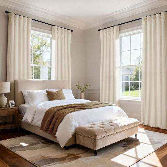 HPD blackout velvet curtain – heat and light blocking for bedroom or living room