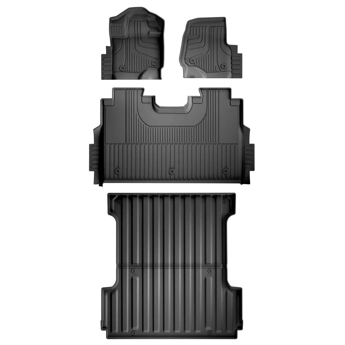 AOMSAZTO vehicle mat — Custom fit all weather cargo liner for Ford F150 2015-2026 Super Crew Cab
