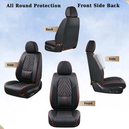 Coverado car seat covers - Nappa leather waterproof full set for most vehicles