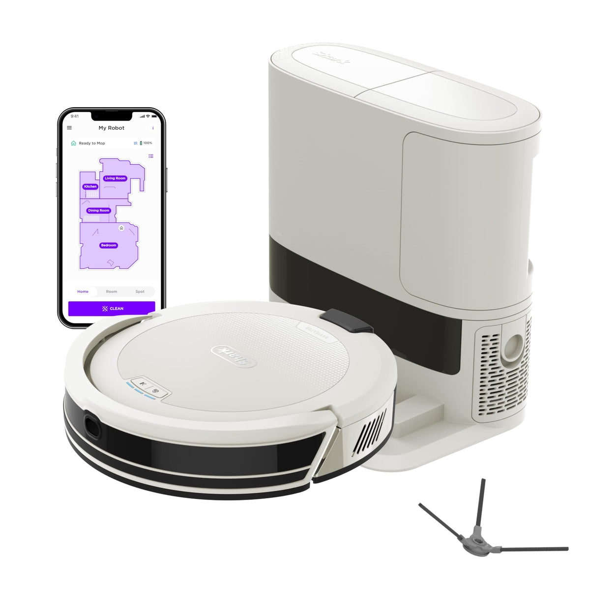 Shark Matrix Plus robotic vacuum cleaner — 2in1 with sonic mopping and self empty base