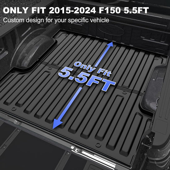 AOMSAZTO vehicle mat — Custom fit all weather cargo liner for Ford F150 2015-2026 Super Crew Cab