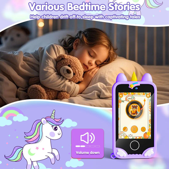 Pretend play toy — 2.8 touchscreen kids smart phone with dual cameras and games