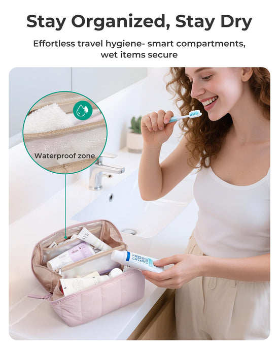 BAGSMART carrier bag case — puffy design makeup organizer
