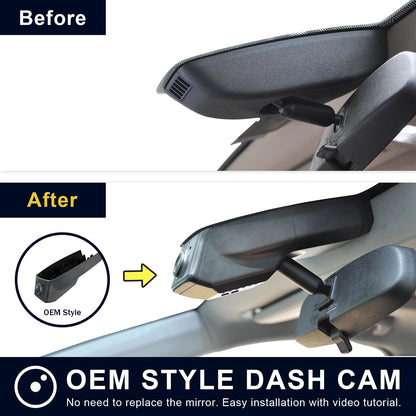 Mangoal dash cam with 4K front and 1080P rear for Chevy Silverado 2019-2023 model B