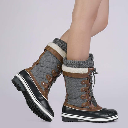 Boot — Mid-calf waterproof winter snow design from DREAM PAIRS