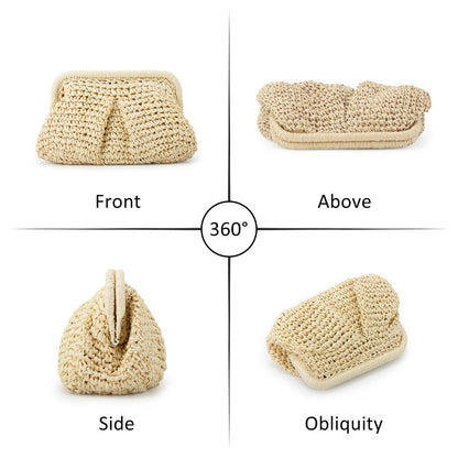 Emprier handbag — straw clutch for summer beach outings