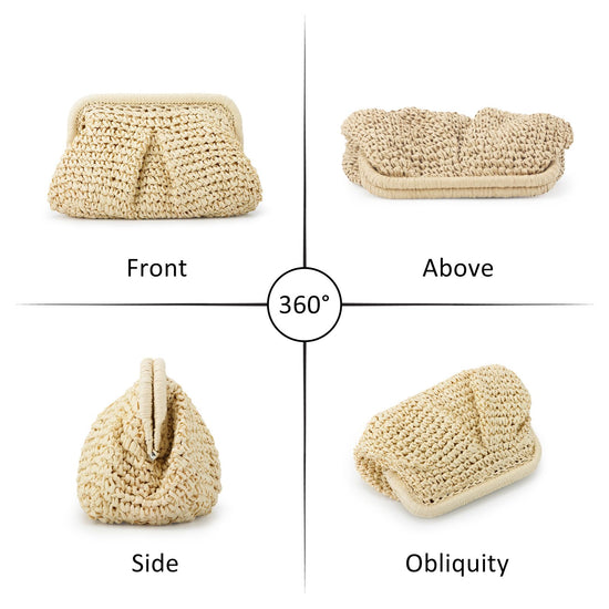 Emprier handbag — straw clutch for summer beach outings
