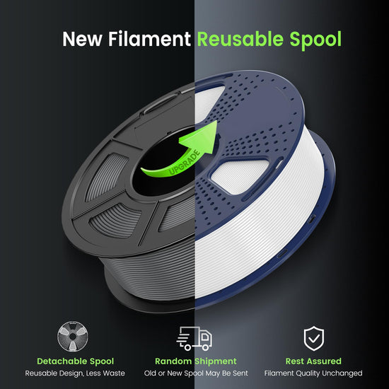 SUNLU thermoplastic filament — 1.75mm PLA, 1kg spool, black, for most FDM printers