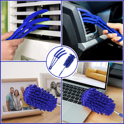 Microfiber duster — 100 inch telescoping extension pole for high ceilings