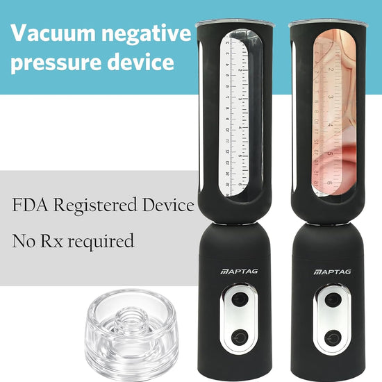 Medical-Grade Vacuum Erection Device for Erectile Electric Penis Enlarge Vacuum Pump with 4 Suction Male Genitalia Enlargement Rechargeable Automatic High-Vacuum Penis Enlargement Extend Pump
