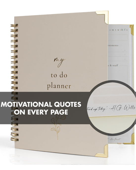 ZICOTO planner — stylish undated notebook to organize tasks and boost productivity