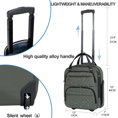 KROSER suitcase — 16-inch carry on for women