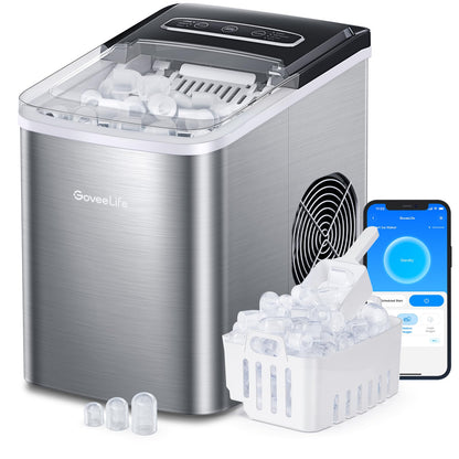 GoveeLife smart ice maker — Portable machine with self-cleaning feature and voice remote