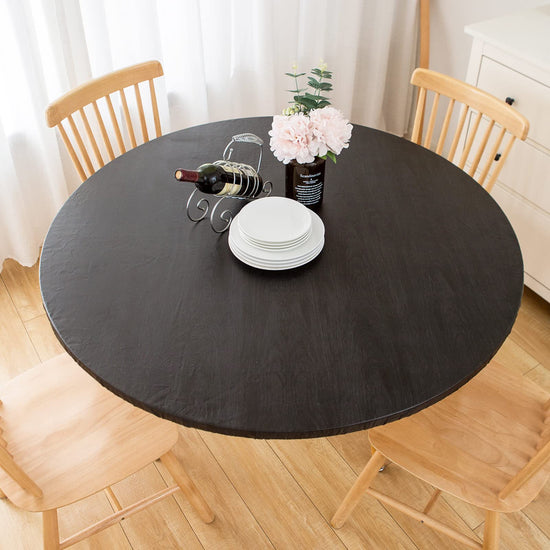 LIBERECOO round fitted tablecloth - Waterproof and stain-resistant design