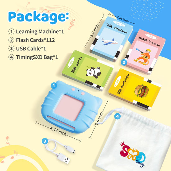 TimingSXD flash cards — bilingual talking for toddlers and beginners