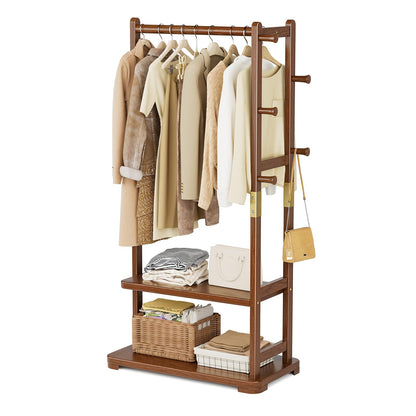 Solid Wood Clothes Rack