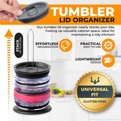ITEM_CONTAINER — Slim vertical organizer for Stanley and Yeti cap lids