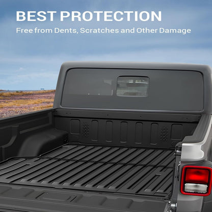 Tacoma 5FT truck bed mat — AOMSAZTO custom fit rubber liner for 2005-2023 Tacoma