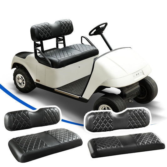 NOKINS golf cart seat covers kit — diamond design for EZGO TXT/RXV models
