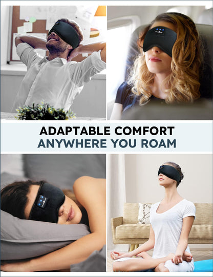 MusicOzy sleep headphones - Bluetooth sleep mask with HD stereo speakers