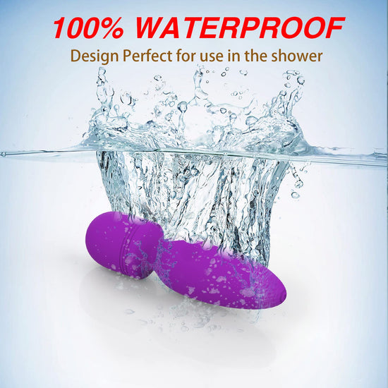 Portable mini Back Bullet Massager Waterproof Rechargeable Body Small Massager Fatigue Relieving Muscle Massager (Purple)
